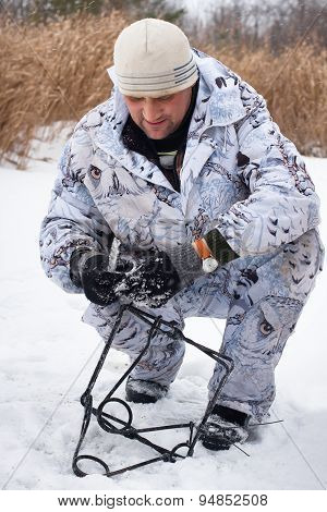 Hunter With Trap