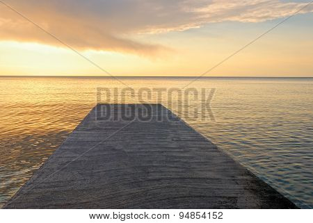 Dock At Sunset
