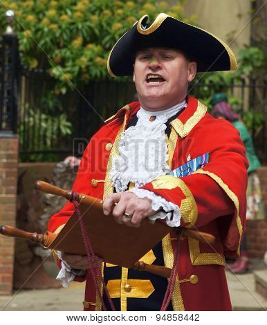 Town Crier announcing the news