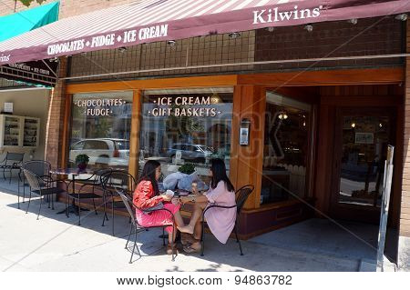 Eating Kilwin's Ice Cream