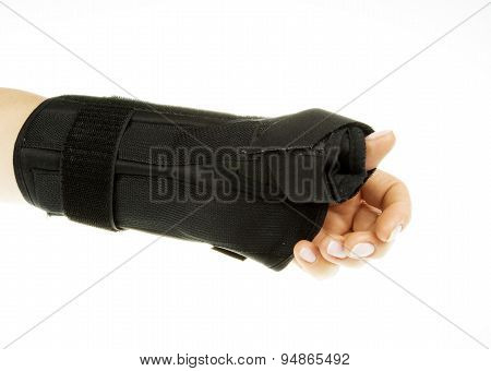 Wrist Orthosis On Isolated White