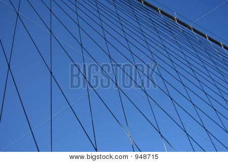 Brooklyn Bridge kabels New York City Detail