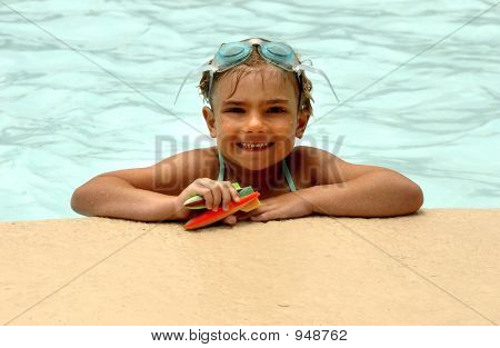 Mädchen im Pool