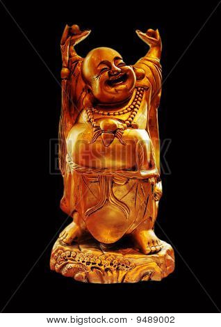 Japansk Netsuke af en munk