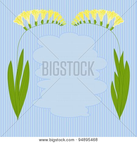 Vector image of colorful flowers