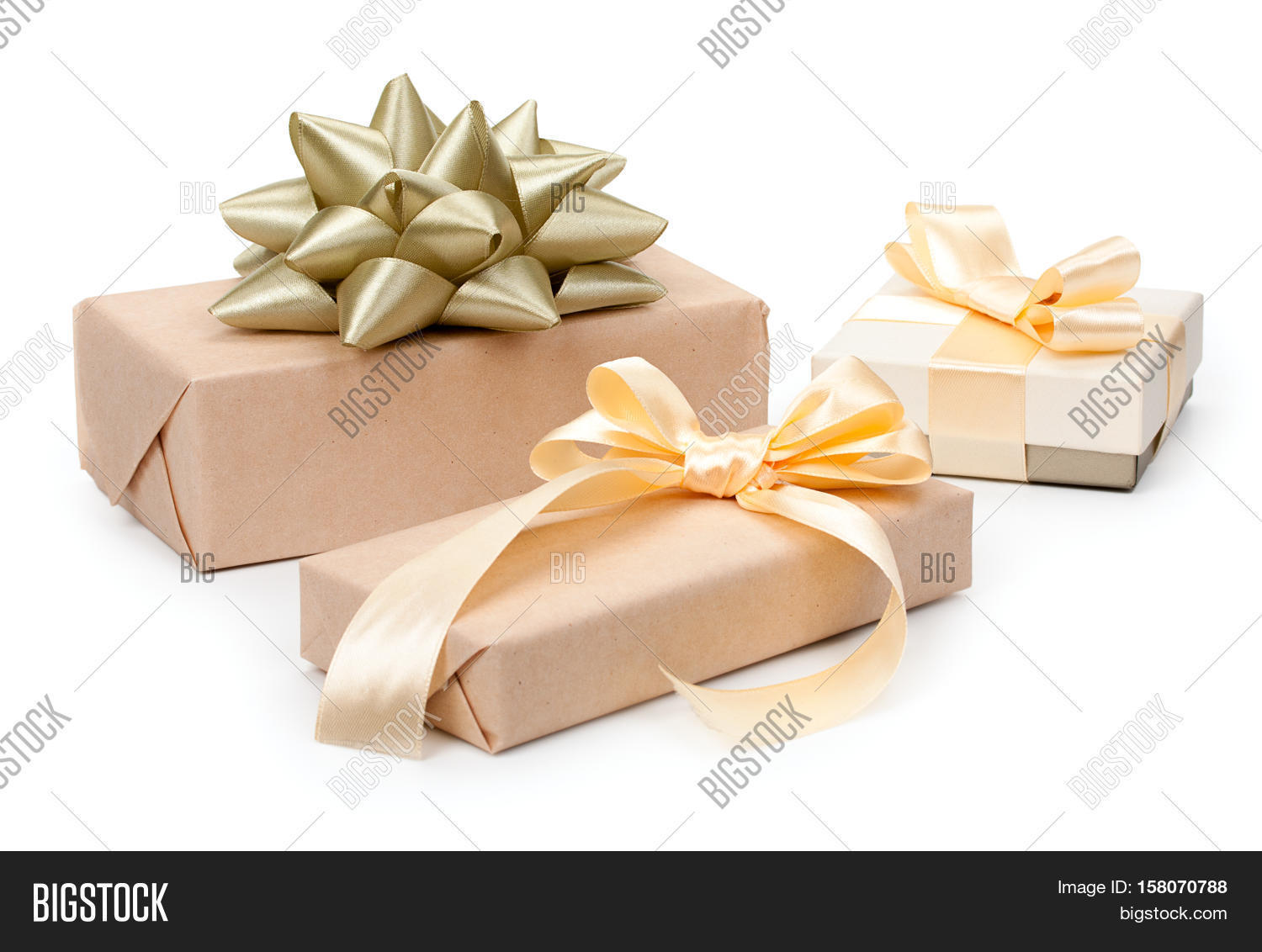 Set Three Gift Boxes Image & Photo (Free Trial) | Bigstock
