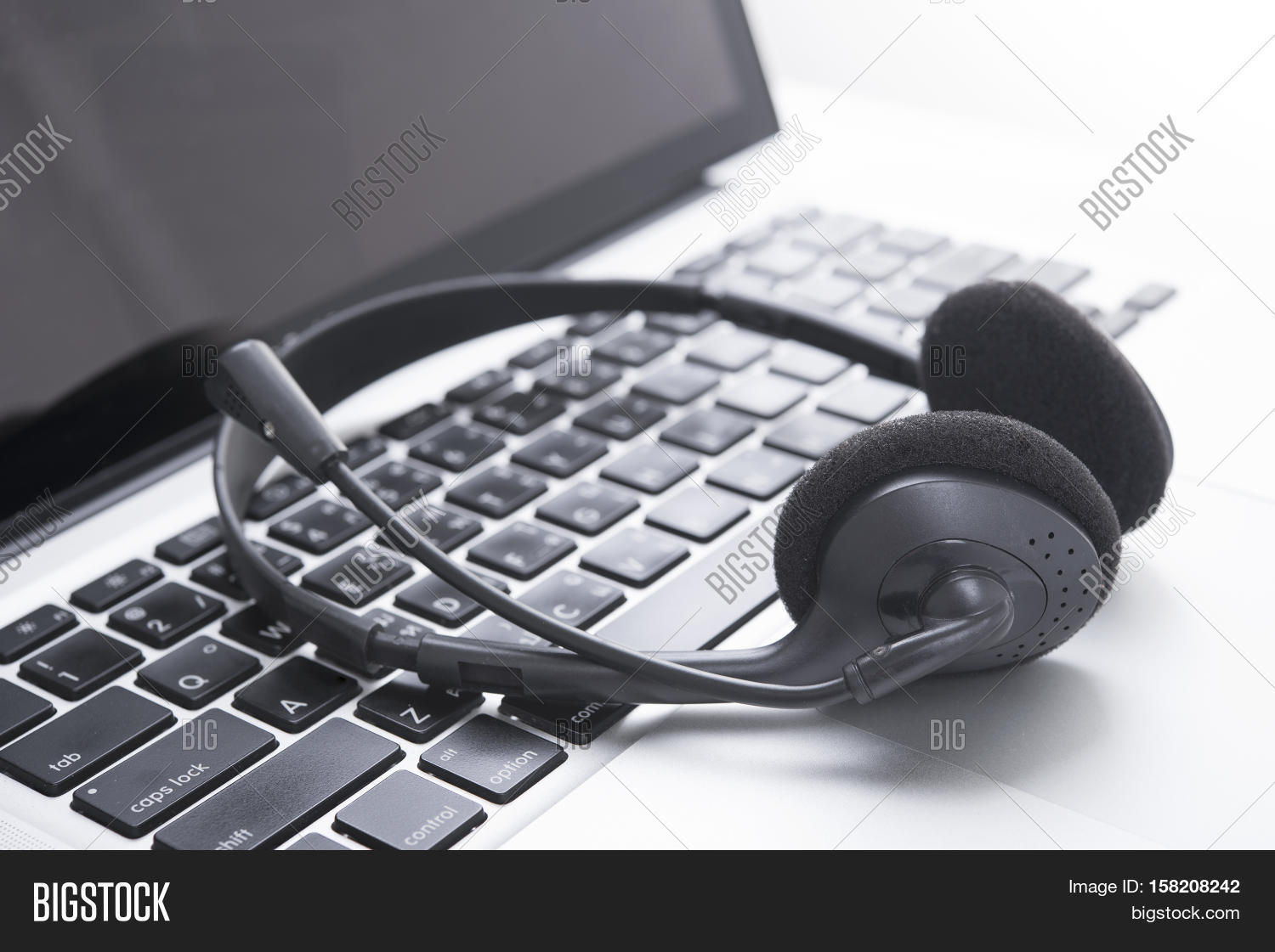 Headset Computer Image & Photo (Free Trial) Bigstock