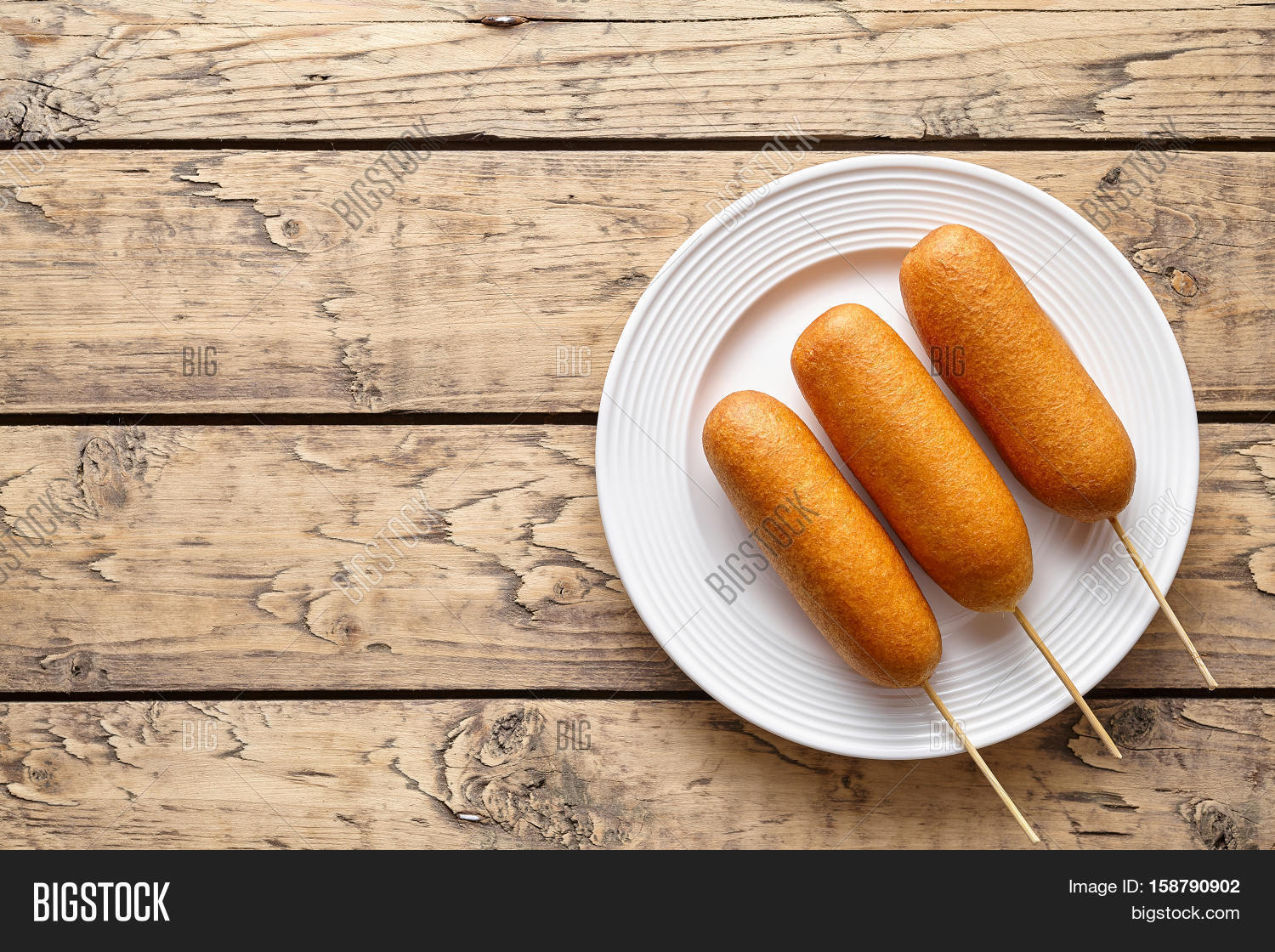 Corn Dog Traditional Image & Photo (Free Trial) Bigstock