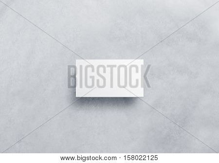Blank white call card design mockup, craft paper, clipping path. Plain business namecard presentation.