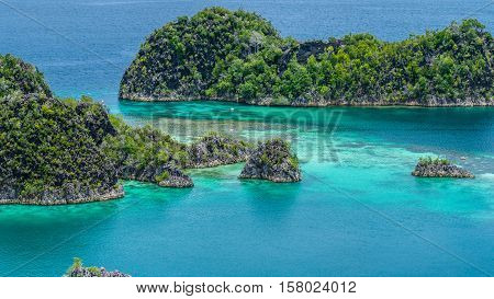 Painemo Island, Strait between Islands, Raja Ampat, West Papua, Indonesia