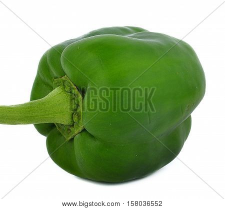 vegetable bell Green pepper on white background