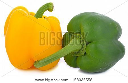 bell Fresh peppers isolated on white background