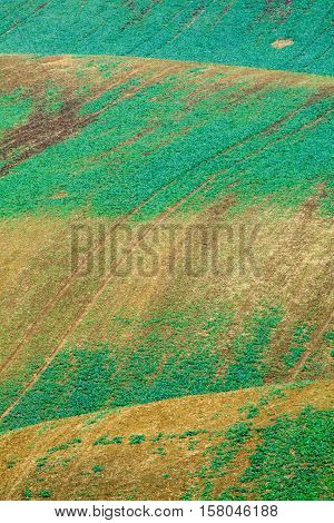 Background of Moravian fields area called the Moravian Tuscany Czechia.