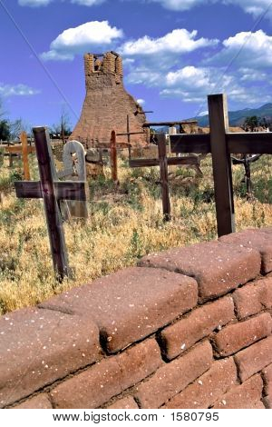 Kirkegård i Taos, New Mexico