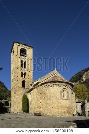 Sant Cristofor Church in Beget village Garrotxa Girona province Spain