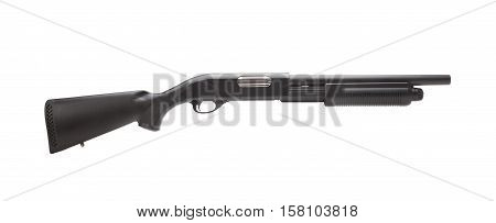 Shotgun without labels isolated on white background