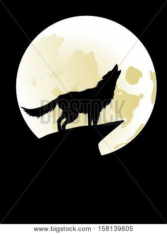 Wolf Howling At The Moon