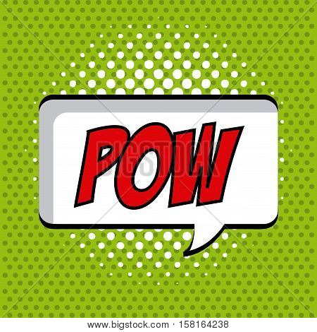 Speech Bubble Pow Vector &amp; Photo (Free Trial) | Bigstock