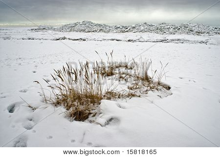 Ice at the sea side, Latvia