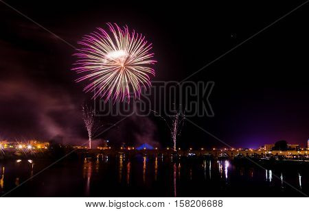 San Juan Fireworks at Badajoz Extremadura Spain
