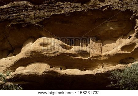 Mali, Africa - Dogon Village And Typical Mud Buildings