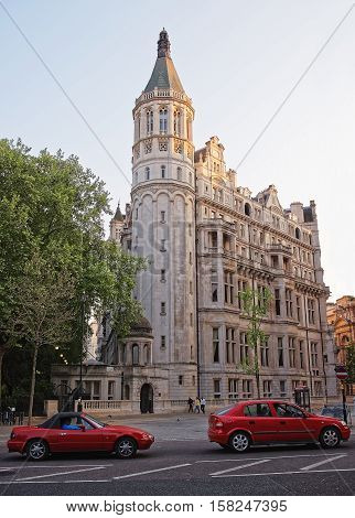 National Liberal Club On Thames Embankment In Central London