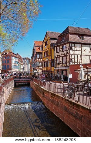 Old City Center Of Colmar Alsace France