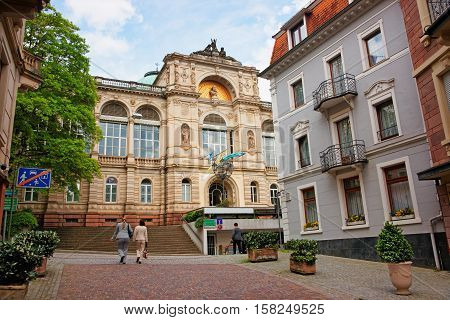 People At Friedrichsbad Spa In Baden Baden Germany
