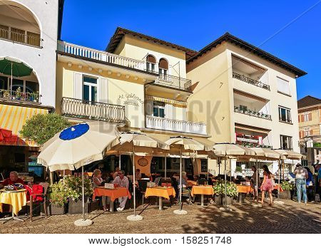 Restaurants And Cafes Of Ascona In Ticino In Switzerland