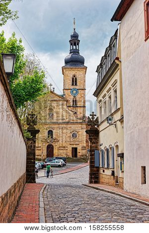 St Jakob Church In City Center Of Bamberg Germany