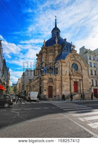 Temple Du Marais In Paris France