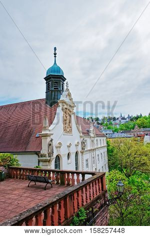 Terrace View On Convent School Of Holy Grave In Baden