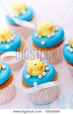 Baby-Dusche-Muffins