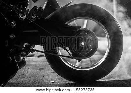Stunt Rider Ride And Burn Wheel Tire