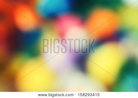 Abstract colorful vivid bright blurry background warm colors tone sunny summer day cinematic effect toned with filters