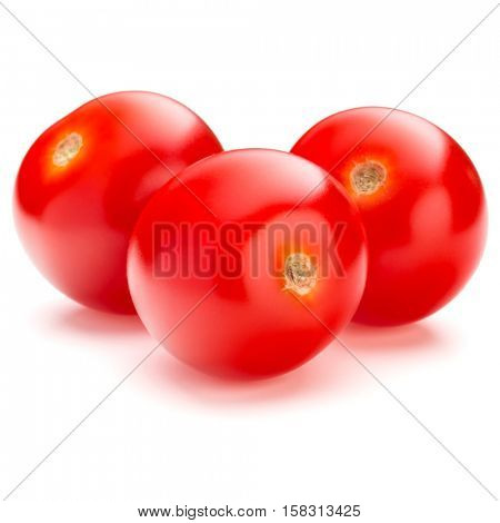 fresh cherry tomato isolated on white background cutout