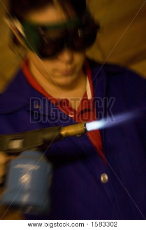 Blæselampe arbejdstager Blur