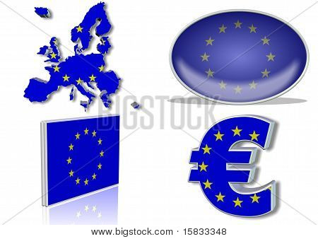 európai uniós zászlót