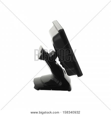 Point Of Sale System with Screen Monitor On White Background
