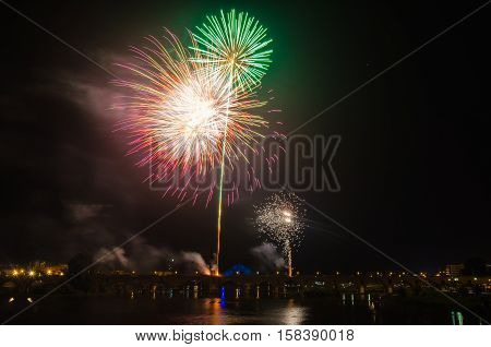 San Juan Fireworks at Badajoz Extremadura Spain