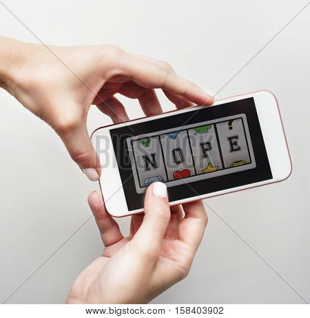 Nope Denied Fail Negative Refuse Rejected Stop Concept