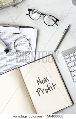 Non Profit Business Charity Donation Support Concept