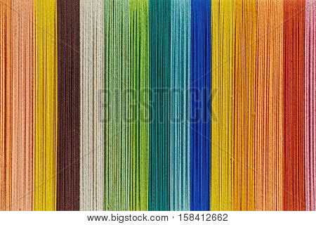 Image of the Background of Colorful Yarn