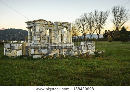 Temple Of Poseidon At Ancient Mantineia, Arcadia, Peloponnese, Greece