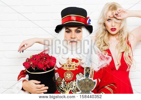 Senior Man And Pretty Girl