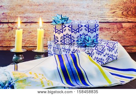 Jewish Holiday Sabbath Prayer Shawl Tallit And Shofar Horn Jewish Religious Symbol