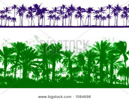 Två Palm Tree design