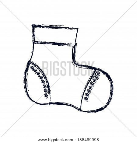 Sock icon. Baby object child childhood infant theme. Isolated design. Vector illustration