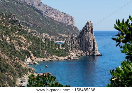 Beautifull view at Punta Pedra Longa in Sardinia