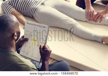 Health Wellness Massage Training Concept